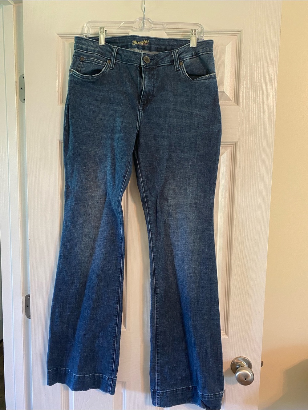 Wrangler Women's Dark Blue Wide Leg Jeans